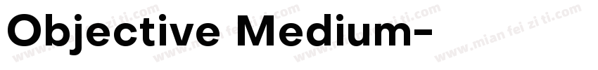 Objective Medium字体转换